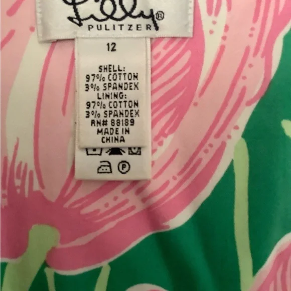 Lilly Pulitzer Tulip Dress, Never worn. Classic Lilly. - Picture 5 of 6